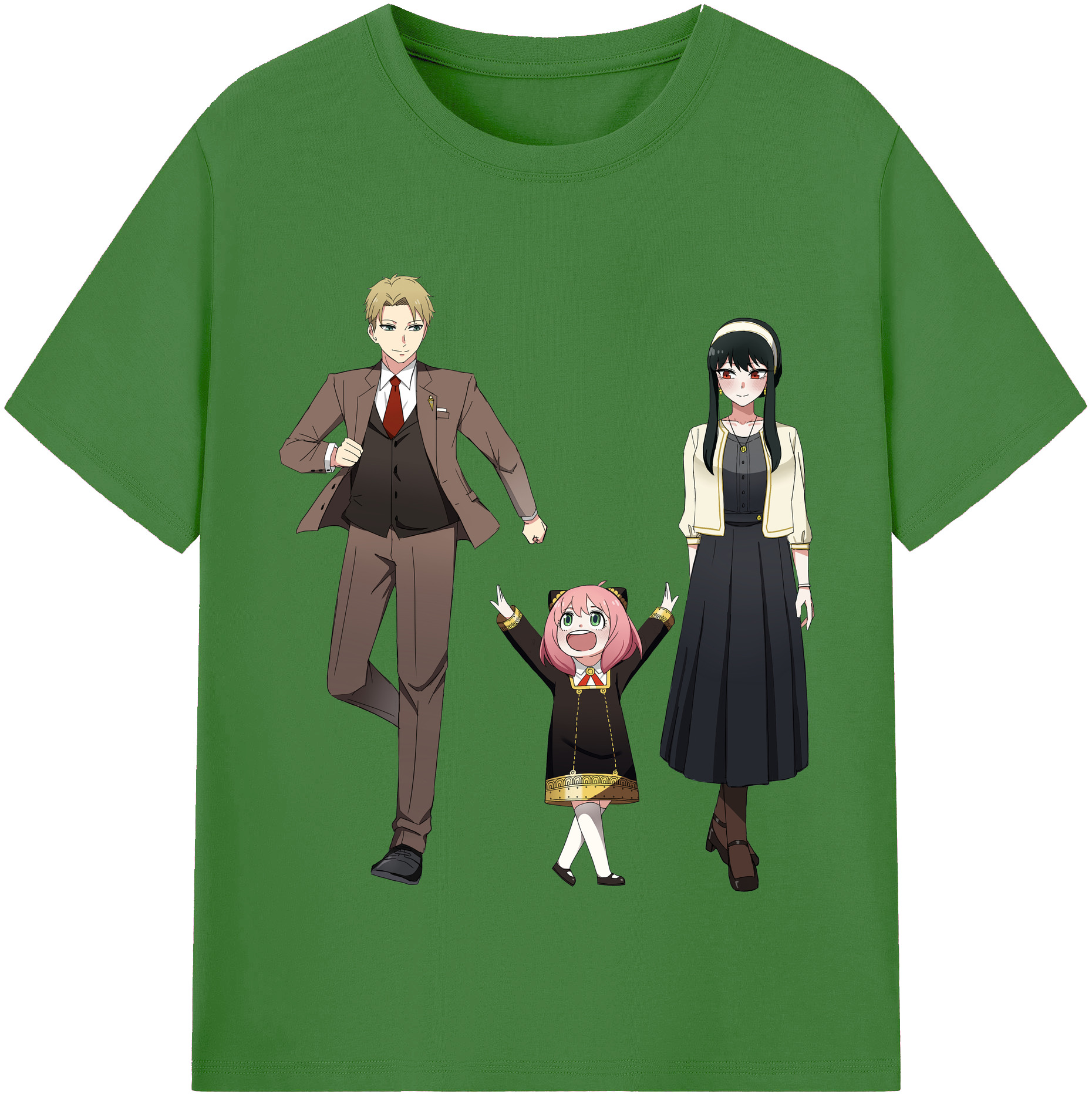 （画像用） SPY×FAMILY间谍家家酒 レディースカジュアルプリントTシャツ（綿100％）